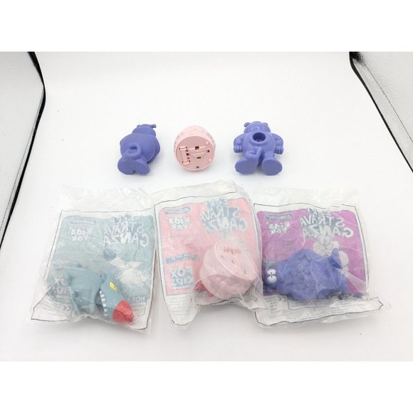 SUBWAY Kids Pak Meal Eek Strava Ganza Toys 1997 Sealed Set Of 3 + 3 Extras - Picture 2 of 8